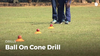 Ball on Cone Drill  Cricket [upl. by Olotrab]