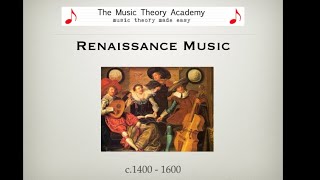 Renaissance Music  A Quick Guide [upl. by Adnoek]