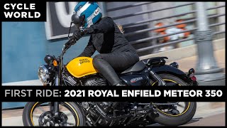 2021 Royal Enfield Meteor 350 First Ride Review [upl. by Paloma]