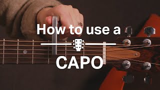 Guitar Gear  How To Use A Capo [upl. by Ayna]