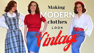 How To Make Modern Clothes Look Vintage [upl. by Adnuahsar]