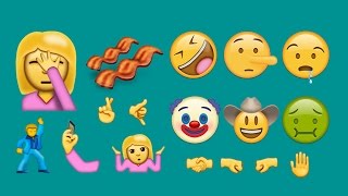 All 72 New Emojis for 2016 [upl. by Yeltrab]