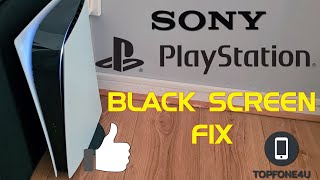 How to Fix Sony PlayStation 5 PS5 Black Screen [upl. by Euqinehs459]