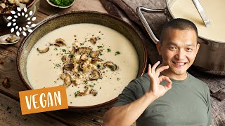 Blumenkohlsuppe  Schnell amp Einfach Rezept  Vegan [upl. by Cardon]