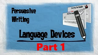 Persuasive Techniques Part 1  Persuasive Writing  EasyTeaching [upl. by Rebba576]