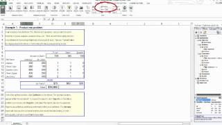 Solver Addin for Excel Online [upl. by Eimirej108]