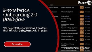 Onboarding Strategies with SuccessFactors Onboarding 20 [upl. by Ahseyi464]