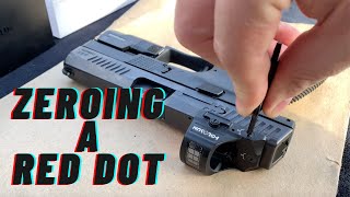 Zeroing a Pistol Red Dot [upl. by Lenneuq140]