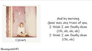 Taylor Swift  Clean Lyrics [upl. by Zsuedat]