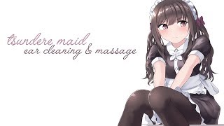 ASMR Tsundere Maid Cleans amp Massages Your Ears Binaural Soft Spoken Personal Attention [upl. by Bax]