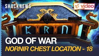 God of War Nornir Chest 18  Midgard  Tyrs Temple [upl. by Eihtak]