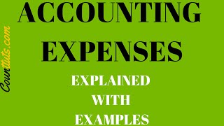 Accounting Expenses  Explained with Examples [upl. by Dunkin316]