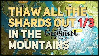 Thaw all the shards out 13 Frost totems Puzzle Genshin Impact [upl. by Kartis543]