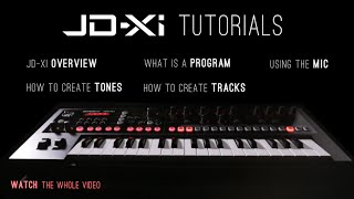 Roland JDXi Analog Digital Synthesizer Tutorials [upl. by Niasuh]