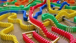 30 Minutes of DOMINOES FALLING  Most Satisfying ASMR Compilation [upl. by Anthony]