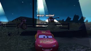 Cars the Video Game PC  Tractor Tipping with Lightning McQueen [upl. by Nitnilc]