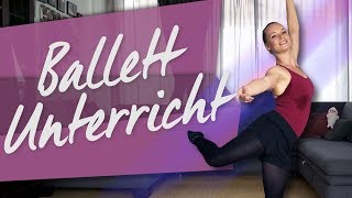 Ballett lernen für Mittelstufe Stange StretchingSprüngen  DanceChallenge Tag 12 [upl. by Georgetta]