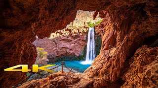 Havasupai Falls Full Hike 4K 🇺🇸 [upl. by Drahcir]