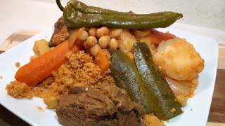 How to make Delicious Tunisian Couscous Easy recipe [upl. by Enilorac]