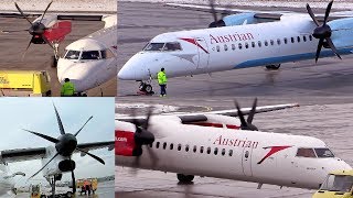 4x Turboprop Engine Startup • VERY LOUD SOUND • Dash8Q400 • PW150A [upl. by Hazel717]