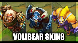 All OLD Volibear Skins Before Rework League of Legends [upl. by Atnim]