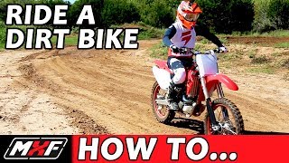 How To Ride a Dirt Bike for Beginners with a Clutch  3 EASY STEPS [upl. by Alvan]