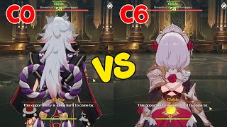 C0 Itto vs C6 Noelle Redhorn Stonethresher Showcase  Genshin Impact [upl. by Eaner15]