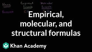 Empirical molecular and structural formulas  AP Chemistry  Khan Academy [upl. by Nyliram]