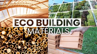 10 EcoFriendly Building Materials  Sustainable Design [upl. by Thorin728]