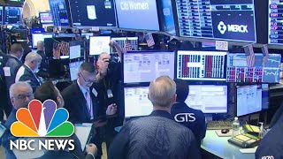 Stock Trading Halted After Markets Plunge At Market Open  NBC News [upl. by Eellehs]