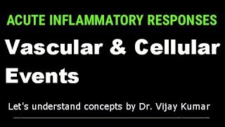 Acute Inflammatory Response  Vascular Response To Injury  Acute Inflammation Cellular Events [upl. by Odrick51]