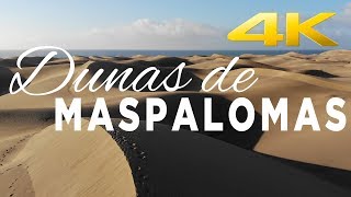 Dunas de Maspalomas  Dunes of Maspalomas  4K [upl. by Ennovehs]