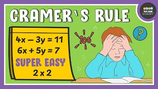 Cramers Rule 2x2 Matrices  Part 01 [upl. by Llen297]