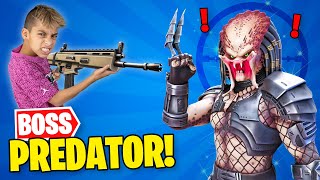 Unlocking PREDATOR Boss in FORTNITE  Royalty Gaming [upl. by Marlen]