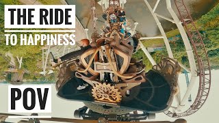 🎢THE RIDE TO HAPPINESS Tomorrowland  on ridePOV  Plopsaland de Panne  nouveauté 2021 [upl. by Neliac]