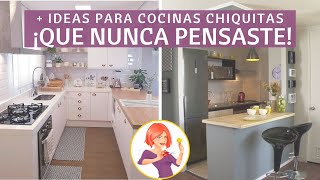 11 IDEAS PARA UNA COCINA CHIQUITA DE ENSUEÑO EN CASA ¡UNA IDEA MÁS INGENIOSA QUE LA OTRA [upl. by Corine62]