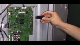 How to fix TV main board with usb firmware update software guide [upl. by Alabaster]