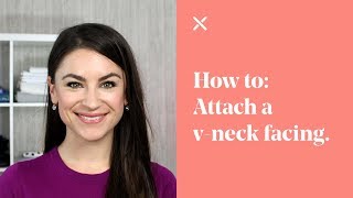 How To Attach VNeck Facing [upl. by Naek862]