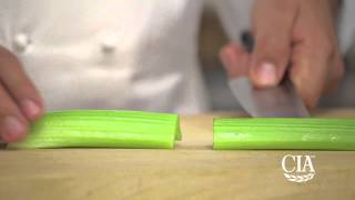 Practice Your Knife Skills—Dicing Celery [upl. by Dorwin]