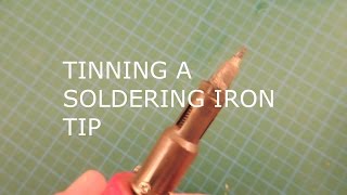 Tinning A Soldering Iron TIP [upl. by Ietta]