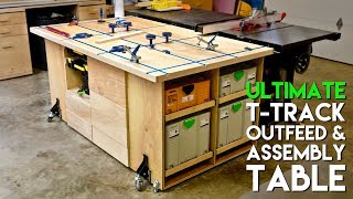 ULTIMATE TTrack Assembly amp Outfeed Table  Workbench with Systainer Storage  How To Build [upl. by Catarina980]