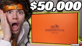 50000 Mystery Box from MSCHF  MOST EXPENSIVE Shoe Unboxing Nike Satan Shoes makers [upl. by Elocan]