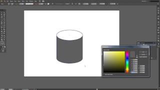 Adobe Illustrator CS6 make a cylinder [upl. by Nnaihs]