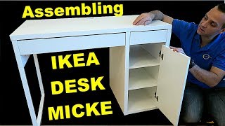 Ikea MICKE desk assembly [upl. by Esaele]