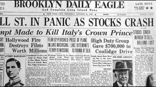 24th October 1929 Wall Street Crash begins on Black Thursday [upl. by Kcirddes933]