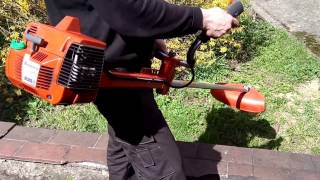 Husqvarna 235 R brushcutter high and idle speed and engine alignment [upl. by Morehouse]