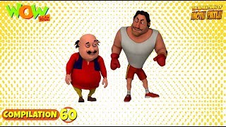 Motu Patlu  Non stop 3 episodes  3D Animation for kids  60 [upl. by Arrim]