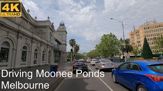 Driving Around Moonee Ponds  Melbourne Australia  4K UHD [upl. by Lauri]