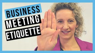 Business Meeting Etiquette TO FAST TRACK YOUR CAREER [upl. by Norrahs]