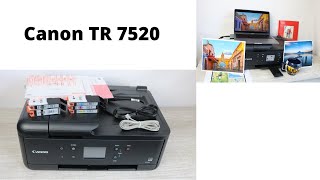 Canon TR 7520 Unboxing Review amp Setup [upl. by Alegnave]